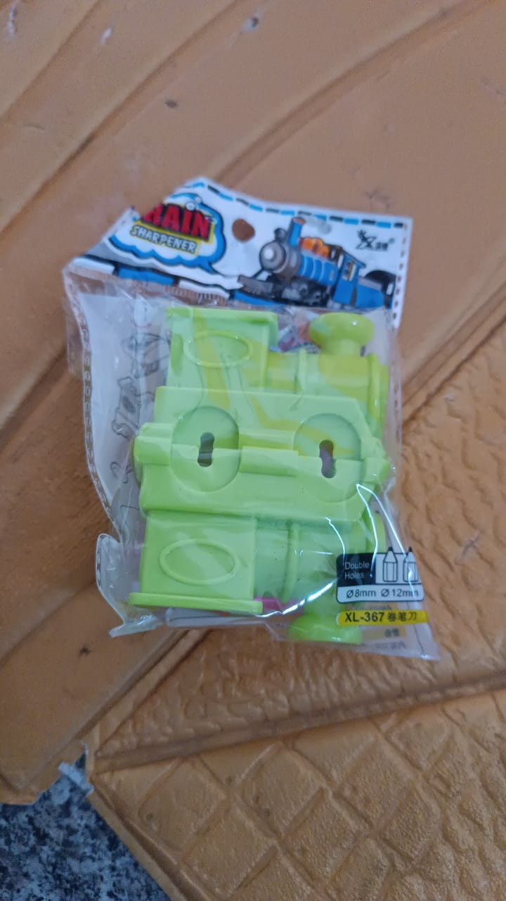 Train Double Hole Pencil Sharpener (1 Pc) Train Double Hole Pencil Sharpener (1 Pc)